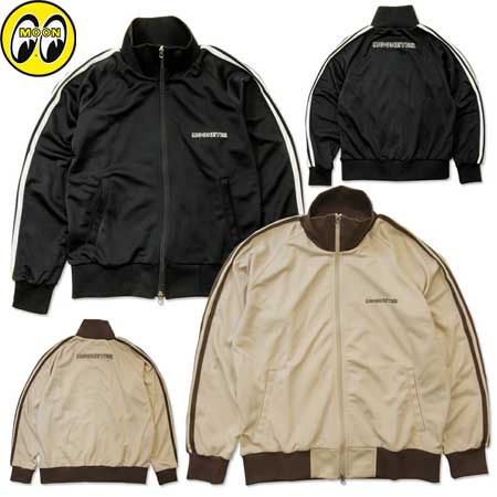 ムーンアイズ ジャージ ラインジャケット メンズ おしゃれ かっこいい アメカジ スポーツ アウトドア バイク 車 アメリカン MOONEYES MOON Embroidery トラックジャケット＿AP-FM913-MON