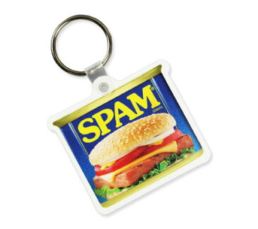 スパム キーホルダー おしゃれ かわいい アメリカ アメリカン雑貨 SPAM 【メール便OK】_KH-RKSP-UNT