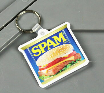 スパム キーホルダー おしゃれ かわいい アメリカ アメリカン雑貨 SPAM 【メール便OK】_KH-RKSP-UNT