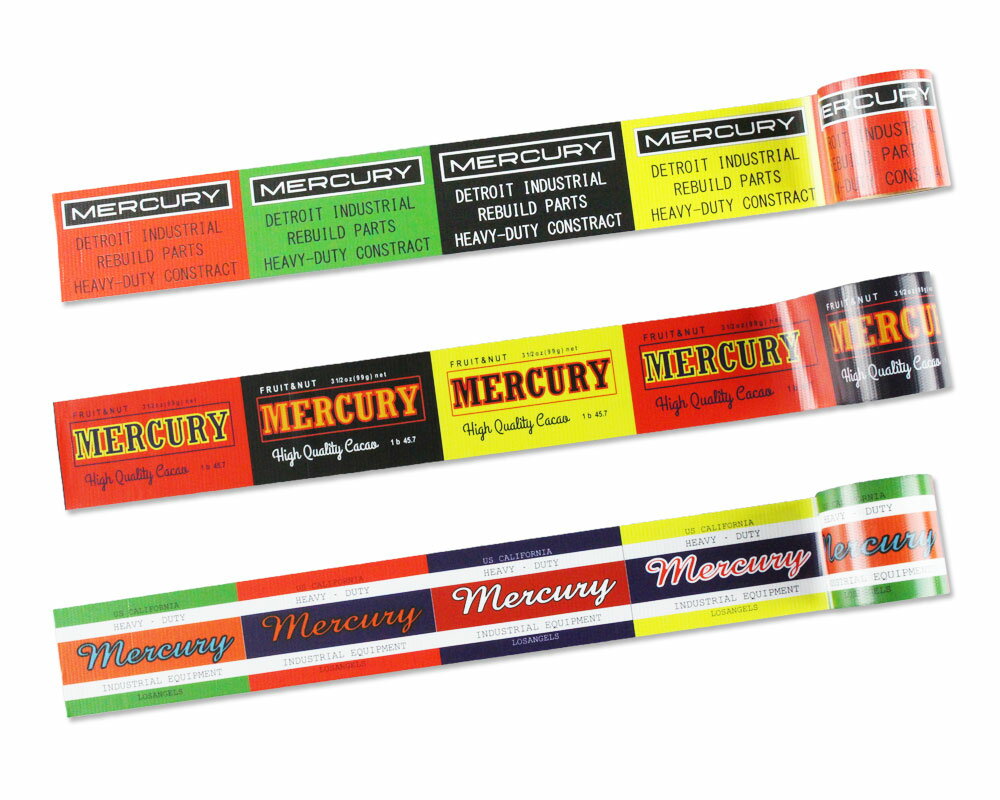 マーキュリー 雑貨 テープ 養生 おしゃれ 旅行かばん スーツケース デコレーション DIY リメイク 梱包 ..