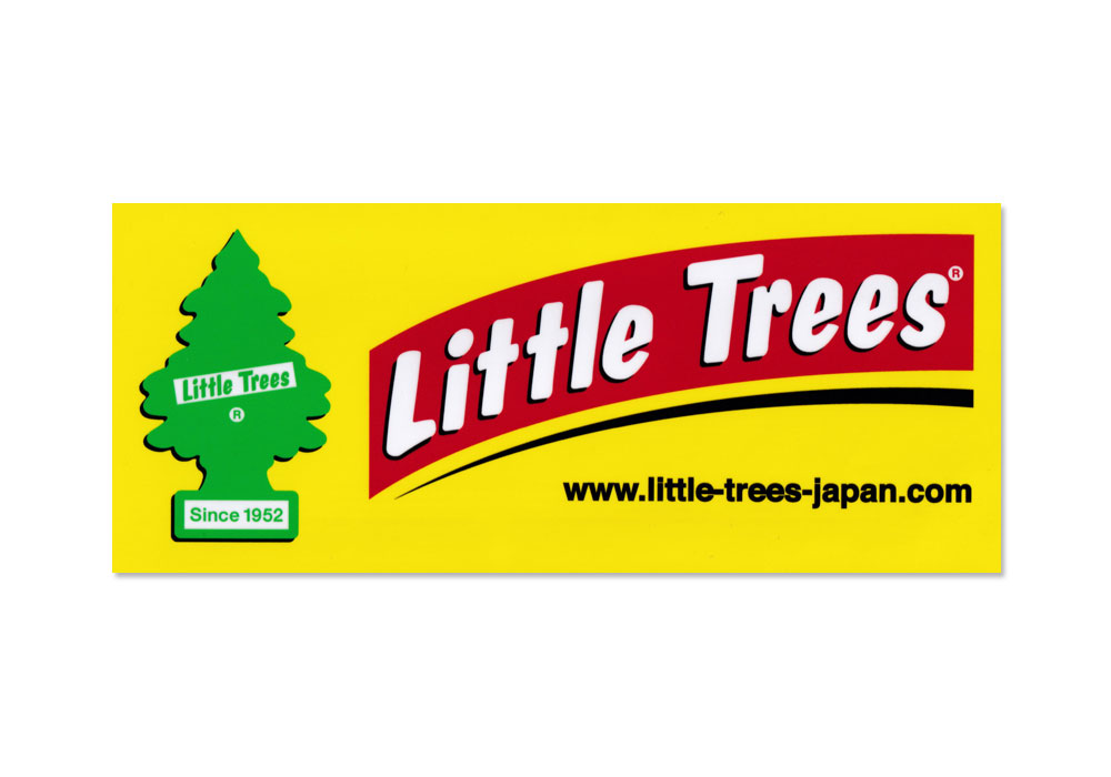 リトルツリー ステッカー アメリカン 車 バイク おしゃれ かっこいい かわいい アウトドア スーツケース カーステッカー Little Trees バナーロゴ 【メール便OK】＿SC-LTRBST001-HYS