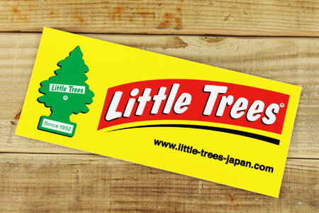 リトルツリー ステッカー アメリカン 車 バイク おしゃれ かっこいい かわいい アウトドア スーツケース カーステッカー Little Trees バナーロゴ 【メール便OK】＿SC-LTRBST001-HYS