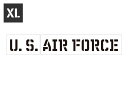 ステンシルシート ステンシルプレート ステンシル アルファベット アメリカン ミリタリー DIY コロナ アメリカン雑貨 プラスチック製 クイックステンシル サイズXL U.S. AIR FORCE アメリカ空軍＿SL-STL1321XL-AHD