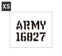ステンシルシート ステンシルプレート ステンシル アルファベット アメリカン ミリタリー DIY コロナ アメリカン雑貨 プラスチック製 クイックステンシル サイズXS ARMY 16827 ＿SL-STL1403XS-AHD