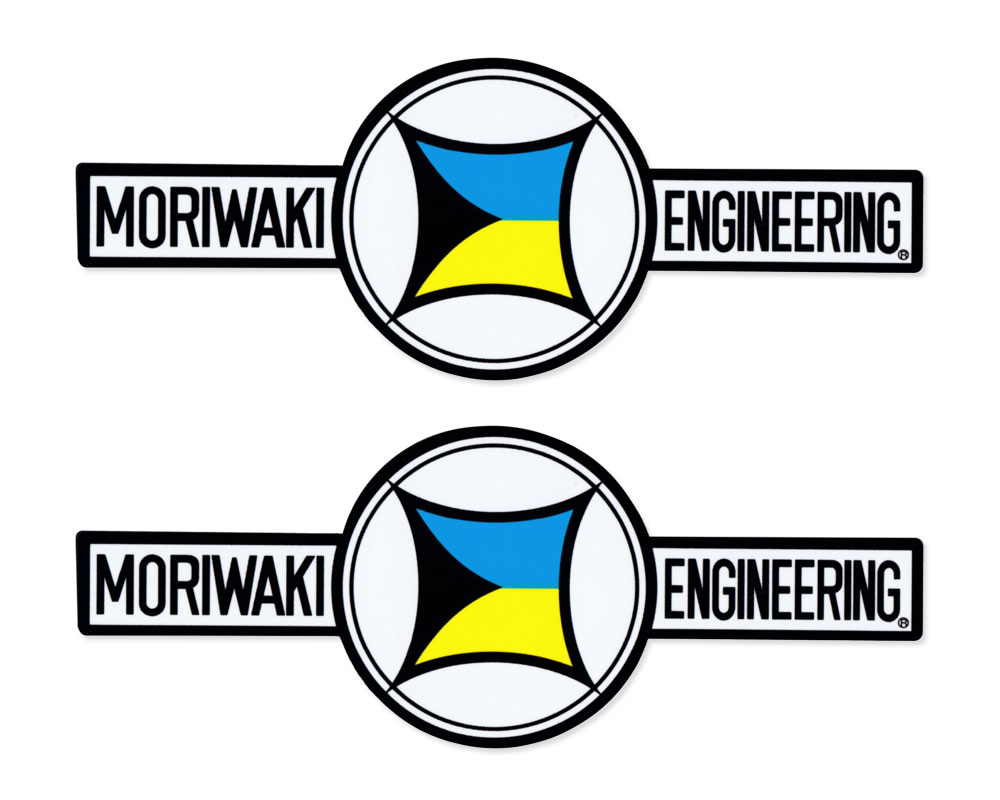 モリワキ ステッカー バイク 車 おしゃれ かっこいい カーステッカー レーシング モータースポーツ MORIWAKI ラウンド＆バー 2枚セット 【メール便OK】＿SC-MOS2-TMSのサムネイル