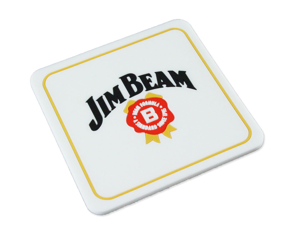 ジム・ビーム JIM BEAM コースター おしゃれ かっこいい ラバー アルコール ブランド アメリカ アメリカン雑貨 キッチン 雑貨 アウトドア キャンプ 【メール便OK】＿TW-RCJBM-HYS