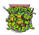 タートルズ ステッカー アメリカン キャラクター アメリカ アメコミ 車 バイク おしゃれ かっこいい アメリカン雑貨 Mutant Turtles 全員集合 【メール便OK】_SC-TTS005-GEN