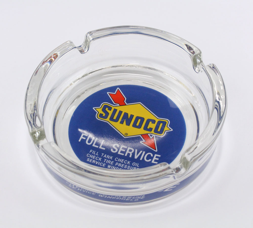スノコ 灰皿 小物入れ トレー おしゃれ アメリカン かっこいい シンプル 使い易い ガラス灰皿 SUNOCO FULL SERVICE＿SM-154516-SHO