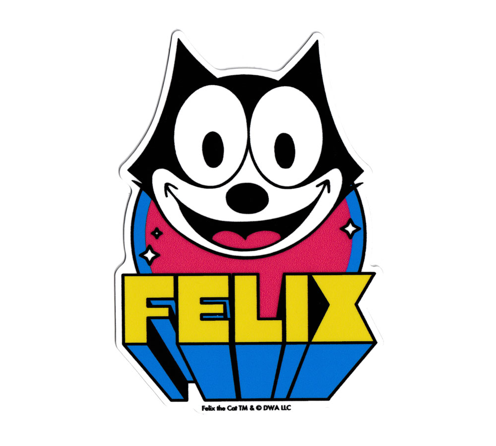 樂天商城 - フィリックス・ザ・キャット ステッカー アメリカン アメリカ キャラクター 猫 おしゃれ かっこいい 車 バイク フィリックス グッズ 雑貨 カーステッカー アメリカン雑貨 FELIX THE CAT ダイカット 飛び出し文字 【メール便OK】＿SC-FLX014-GEN
