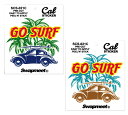 ステッカー 車 アメリカン サーフィン おしゃれ かっこいい アメリカン雑貨 Swapmeet Cal STICKER GO SURF 【メール便OK】＿SC-SCS021C-HBT