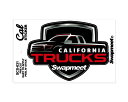 ステッカー 車 アメリカン おしゃれ かっこいい アメリカン雑貨 Swapmeet Cal STICKER CALIFORNIA TRUCKS 【メール便OK】＿SC-SCS031-HBT