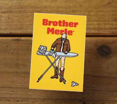 ブラザーマール BROTHER MERLE ステッカー 面白い スケボー おしゃれ ストリート アメリカン アメリカン雑貨 車 バイク スーツケース ノートパソコン スマホ ミニステッカー UNDERWEAR 【メール便OK】＿SC-BRM010-GEN