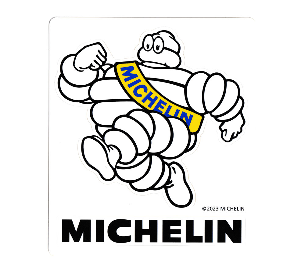 ミシュラン ステッカー ミシュランマン ビバンダム おしゃれ バイク 車 かっこいい タイヤ カーステッカー Michelin ドタビブ 【メール便OK】＿SC-R1061-TMS