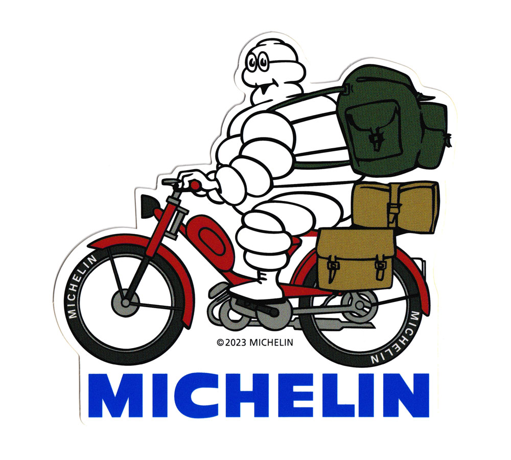 ミシュラン ステッカー ミシュランマン ビバンダム おしゃれ バイク 車 かっこいい タイヤ カーステッカー Michelin TOURNING C 【メール便OK】＿SC-R1064-TMS