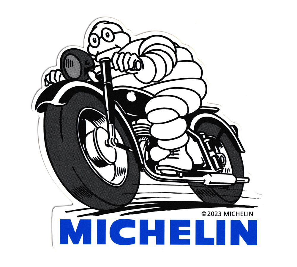 ミシュラン ステッカー ミシュランマン ビバンダム おしゃれ バイク 車 かっこいい タイヤ カーステッカー Michelin MOTOBIKE A 【メール便OK】＿SC-R1065-TMS