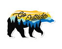 ステッカー くま 熊 アウトドア キャンプ アメリカン おしゃれ かっこいい かわいい 車 バイク アメリカン雑貨 Vintage Outdoor Budges BEAR_【メール便OK】SC-VOB032-AHD