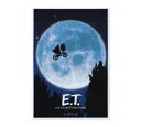 E.T. ステッカー アメリカン 映画 おしゃれ かっこいい スマホ 車 バイク カーステッカー アメリカン雑貨 ポスター ミニステッカー 月と自転車 【メール便OK】_SC-ET002-GEN