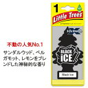 リトルツリー 芳香剤 車 アメリカ エアーフレッシュナー カー用品 カーアクセサリー Little Trees エクストラストレングス ブラックアイス 【メール便OK】_AF-AF10655-MON
