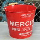 マーキュリー バケツ 洗濯機 おしゃれ ブリキ MERCURY 洗車 キャンプ アウトドア アメリカ アメリカン雑貨 レッド_MC-C118RD-MCR
