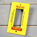 マーキュリー スイッチプレート スイッチカバー コンセントカバー コンセントプレート スチール製 オシャレ アメリカ アメリカン雑貨 MERCURY 3ヶ口 イエロー 【メール便OK】_MC-MESWPL3Y-MCR その1