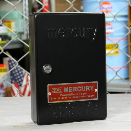 マーキュリー キーボックス 壁掛け インテリア おしゃれ MERCURY 鍵 収納 アメリカ アメリカン雑貨 ブラック＿MC-C110BK-MCR