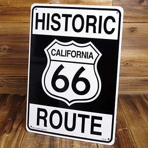 サインプレート 看板 サインボード 標識 ルート66 ROUTE66 アメリカ アメリカン雑貨＿SP-CA30-SHO