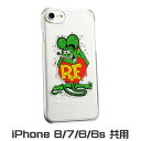 ラットフィンク iPhone ケース iPhone8/7/6/6s カバー ジャケット キャラクター アメリカ モンスター ホットロッド RAT FINK スタンド クリア 【メール便OK】＿SA-RAF487CL-MON