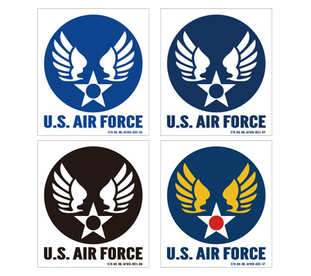 【アウトレットセール(訳あり商品)】 ミリタリー ステッカー US AIR FORCE アメリカ空軍 世田谷ベース エアフォース アメリカン 車 バイク おしゃ...