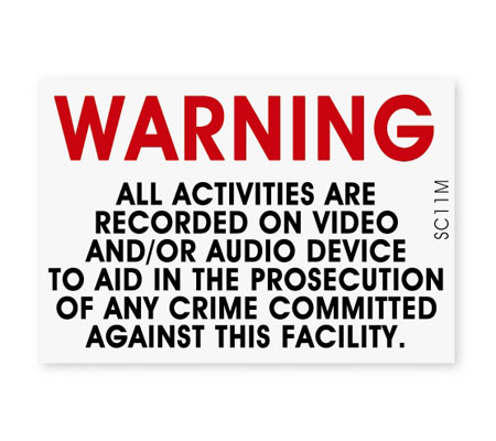 セキュリティ ダミー ステッカー 防犯 アメリカン かっこいい おしゃれ 世田谷ベース シール 窓 玄関 ガレージ 警告 全ての行動は記録されています 【メール...