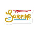 ステッカー サーフィン アメリカン 車 アウトドア スーツケース おしゃれ かっこいい レトロ ビンテージ バイク 海 SURFS UP DECAL サーフボー...