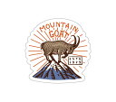 ステッカー アウトドア アメリカン おしゃれ スーツケース 車 バイク かっこいい キャンプ ヤギ TO THE NORTH DECALS MOUNTAIN GOAT 【メール便OK】＿SC-TTN003-AHD