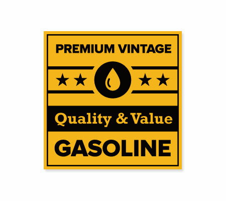 ステッカー アメリカン おしゃれ 車 バイク かっこいい オイル カーステッカー Vintage Gas Labels PREMIUM VINTAGE 【メール便OK】＿SC-VGL004-AHD