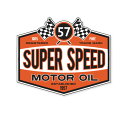 ステッカー アメリカン おしゃれ 車 バイク かっこいい オイル カーステッカー 世田谷ベース Vintage Motoroil Signs SUPER SPEED 【メール便OK】＿SC-VMS006-AHD