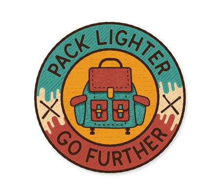 ステッカー アウトドア アメリカン おしゃれ スーツケース 車 バイク かっこいい Vintage Outdoor Budges リュック バックパック PAC...