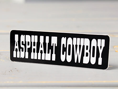 ステッカー ヘルメット 車 アメリカン おしゃれ バイク かっこいい ASPHALT COWBOY アスファルトのカウボーイ 【メール便OK】＿SC-426-GEN