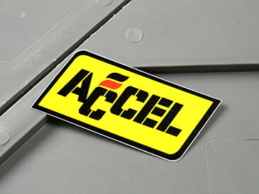 ステッカー アクセル バイク 車 アメリカン かっこいい カーステッカー ACCEL 【メール便OK】＿SC-MS011-FEE