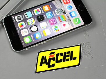 ステッカー アクセル バイク 車 アメリカン かっこいい カーステッカー ACCEL 【メール便OK】＿SC-MS011-FEE