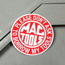 ステッカー マックツールズ MAC TOOLS バイク 車 アメリカン かっこいい カーステッカー 工具 ツール 【メール便OK】＿SC-MS060-FEE