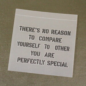 ステッカー 車 アメリカン ミリタリー バイク ステンシル 世田谷ベース おしゃれ 転写 カーステッカー 「他人と比べて焦る必要はない。だってあなたはあなただから」 【メール便OK】_SC-STD4004-SXW