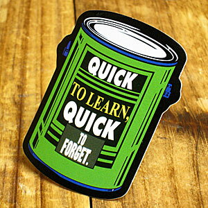 ステッカー 車 アメリカン おしゃれ バイク ヘルメット かっこいい ことわざ カーステッカー 「早合点の早忘れ」 【メール便OK】_SC-PS114-SXW