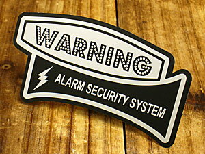 ステッカー 車 セキュリティー アメリカン おしゃれ バイク かっこいい カーステッカー 防犯 【メール便OK】_SC-SQ002-SXW