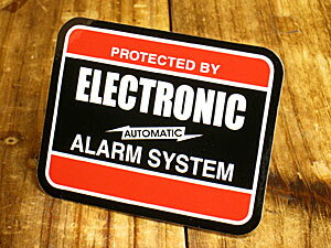 ステッカー 車 セキュリティー アメリカン おしゃれ バイク かっこいい カーステッカー 防犯 【メール便OK】_SC-SQ008-SXW