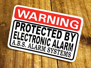ƥå  ƥ ꥫ  Х ä ƥå  WARNING PROTECTED BY ELECTRONIC ALARM ڥ᡼OKۡSC-027-GEN