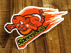 ステッカー 車 アメリカン おしゃれ バイク ヘルメット スケートボード スノーボード かっこいい カーステッカー スピードナッツ SPEEDNUTS 悪魔 デ...