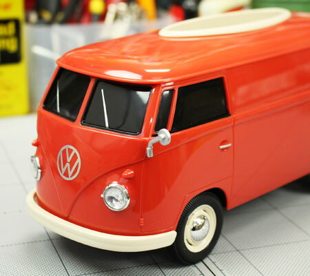 ワーゲンバス ティッシュケース ティッシュボックス 車 おしゃれ ミニカー かっこいい 小物入れ VW フォルクスワーゲン アメリカン アメリカン雑貨 1/16 WELLY_TC-WT91401PT-HYS [2]