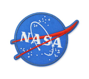 NASA ワッペン アイロン アメリカン アメカジ おしゃれ かっこいい 宇宙 ジャケット トートバッグ アメリカン雑貨 Embroidery Patch ミートボール Insignia 【メール便OK】＿WP-NFC001IA-DGT