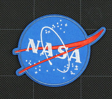 NASA ワッペン アイロン アメリカン アメカジ おしゃれ かっこいい 宇宙 ジャケット トートバッグ アメリカン雑貨 Embroidery Patch ミートボール Insignia 【メール便OK】＿WP-NFC001IA-DGT