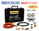 CP-2VS・FKH デンゲン ハイブリッド車専用ガスチャージセット 2バルブ方式134a用