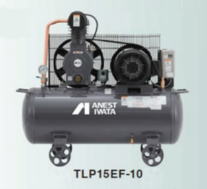 TLP15EF-10M5 三相200V 1.5kw 1.0MPa アネスト岩田 コンプレッサレシプロ 車上渡し 荷卸しの際、クレーン、フォークリフト、等が必要です。