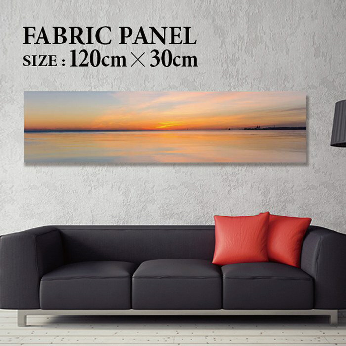 乐天商城 - ファブリックパネル 120x30cm 飾るだけでお洒落に！ アートパネル ヤシ 部屋 インテリア アート パネル ボード 雑貨 フレーム 人気 壁掛け サーフ DIY インテリア オシャレ ソファー ウォール 北欧 壁紙 空 サーフィン 雲 青空 綺麗 青 水色 海 うみ